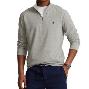 Polo Ralph Lauren Mens Quarter Zip Mock Neck Sweater